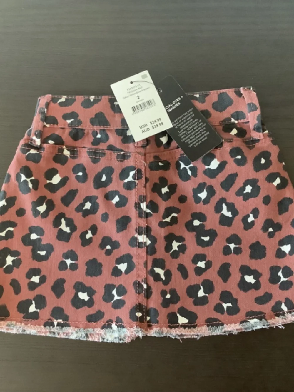 NWT Cotton On Kids 2 Piece Set Toddler Girls Leopard Skirt & Knit Top Size 1-2